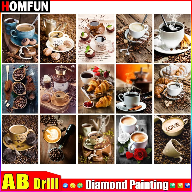 HOMFUN AB Square/Round Drill 5D DIY Diamond Painting 