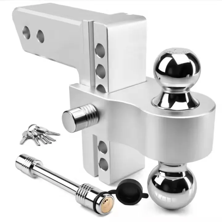 2inch Hitch Ball Mount Receiver New Design Trailer Adjustable Aluminum Alloy Steel for Trailer Connector and Coupler
