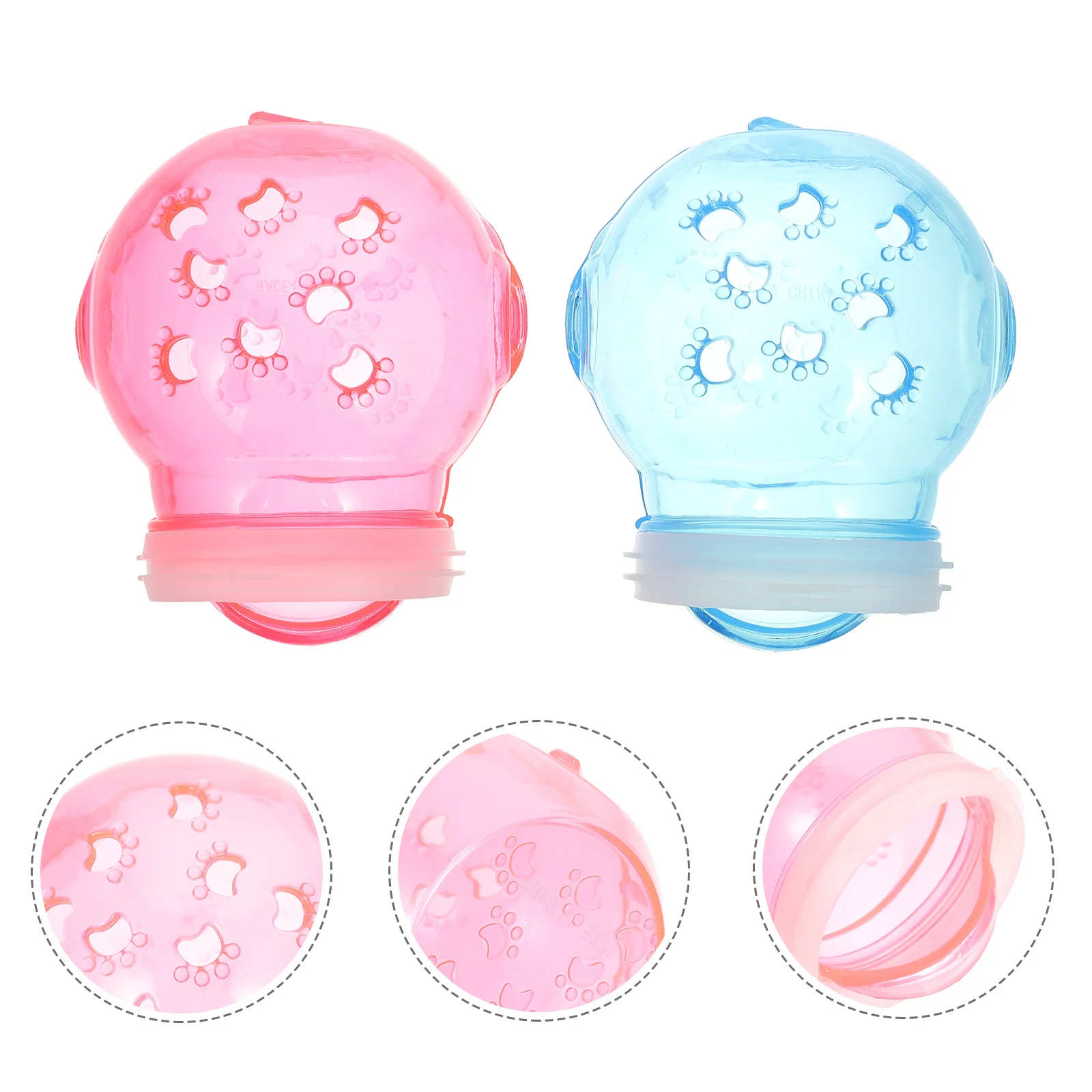 

2pcs Hamster Bathroom Modules Small Pet Bathtub Anti-Slip Bottom Easy Clean Smooth Edge Cage External Bath Tub For Chinchilla