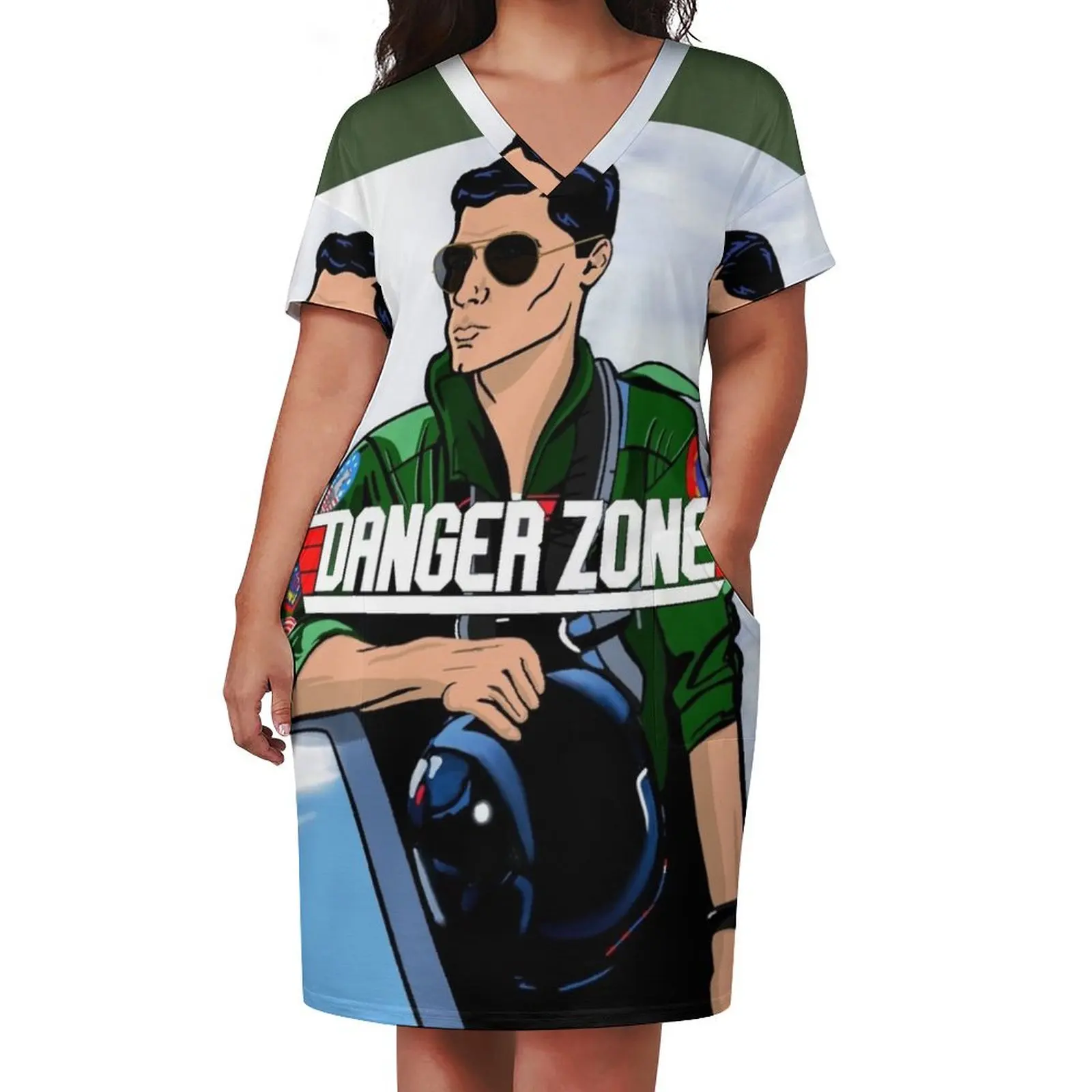 Archer Sterling TV Danger Zone Movie Mashup Loose Pocket Dress sensual sexy dress for women dress dresses