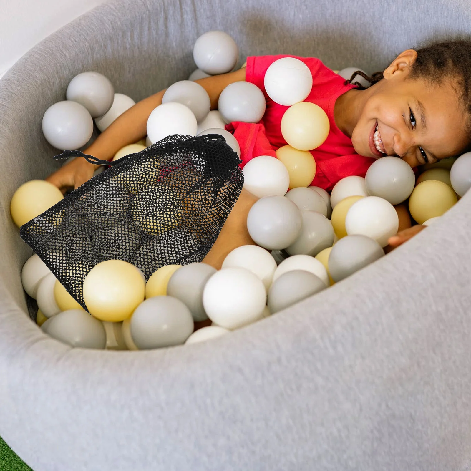 

2Pcs Golf Storage Bag Mesh Drawstring Bags Balls Holder Net Sports Portable Travel Storage Pouch Large Mouth Design Durable