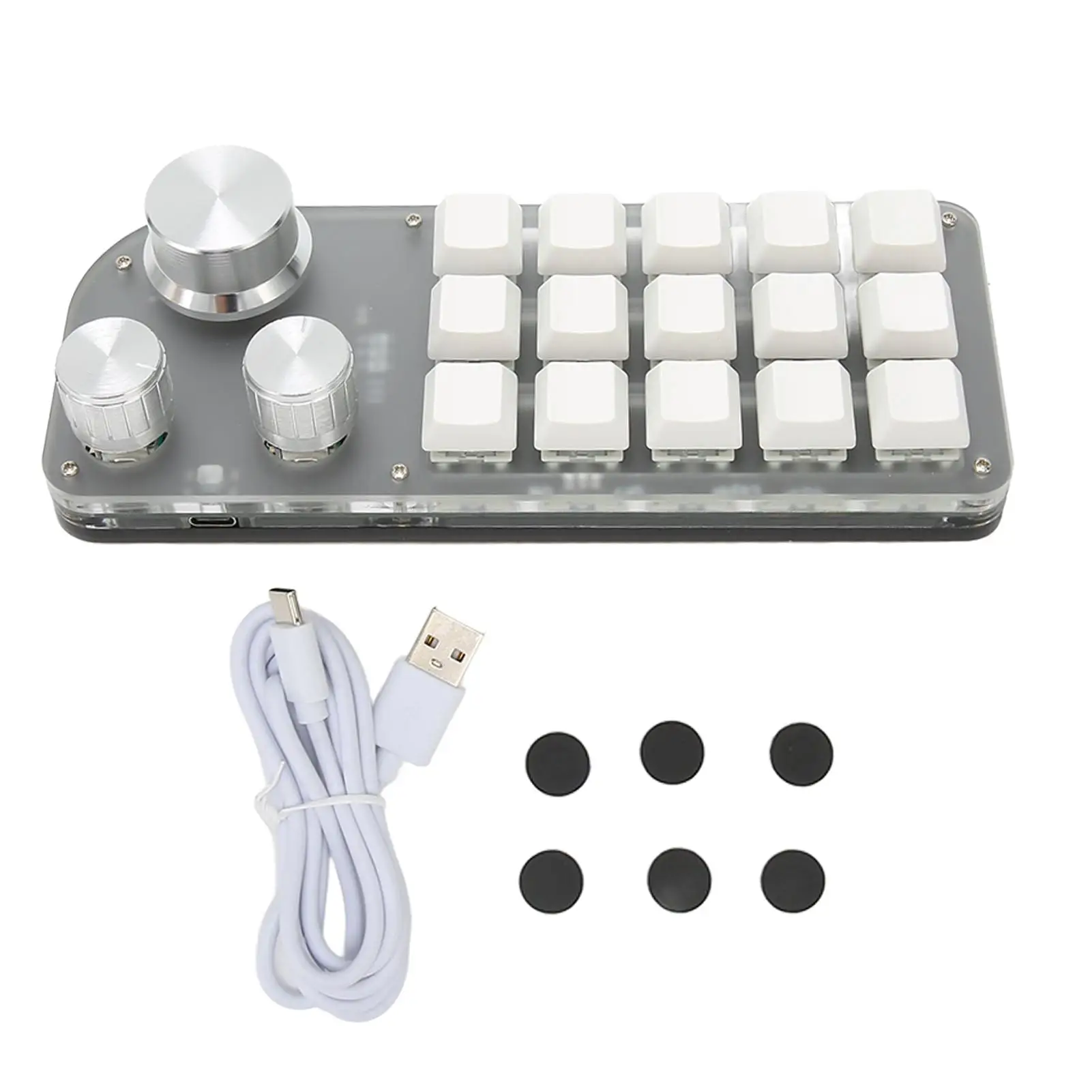 15 Key Programmable Keypad with Blue Switches and Memory Function for gaming , Office, and Media Use