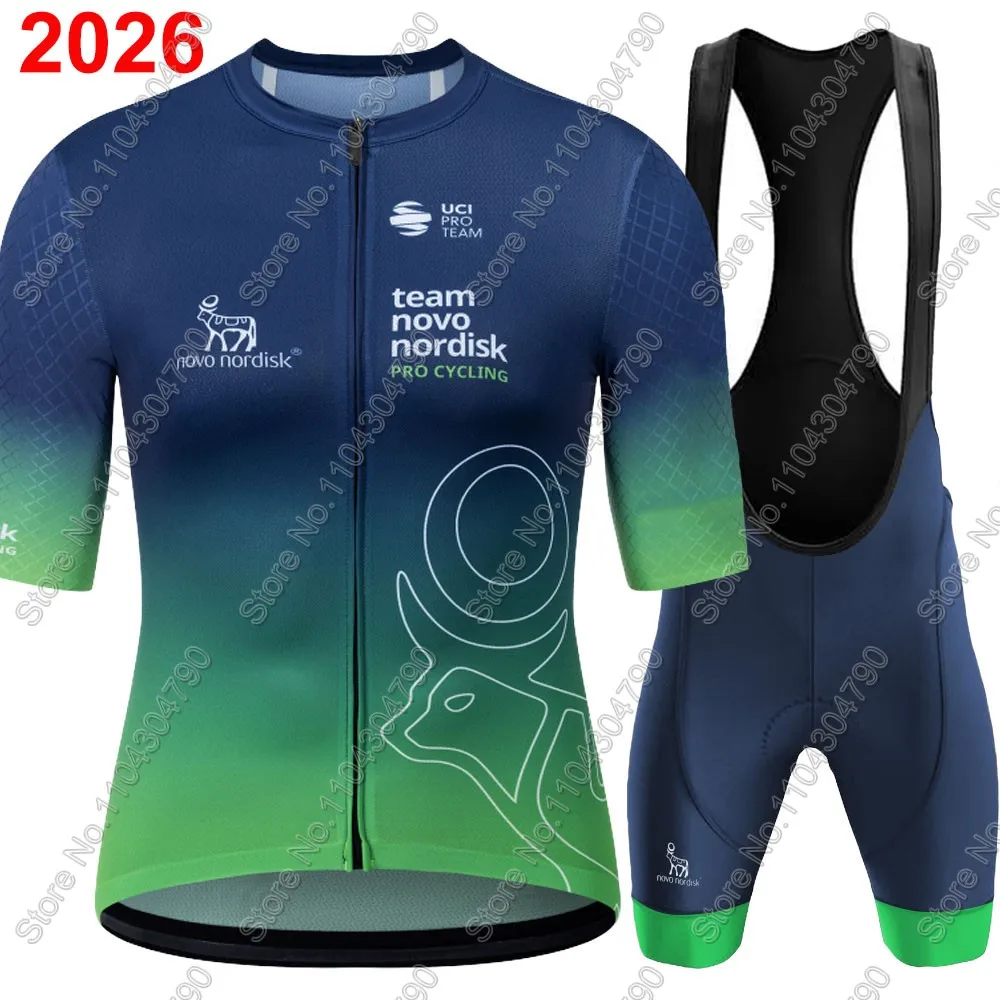 

2026 Novo Nordisk Team Комплект велосипедного трикотажа США Летняя мужская одежда Рубашки для шоссейного велосипеда Костюм Велосипедные нагрудники Шорты MTB Ropa Maillot