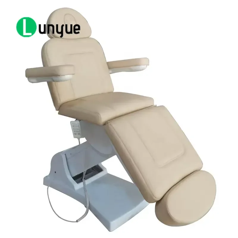 3 Motor Electric Adjustable Face Bed Synthetic Leather Beauty Massage Bed for Spa Facial Treatment Comfortable Durable