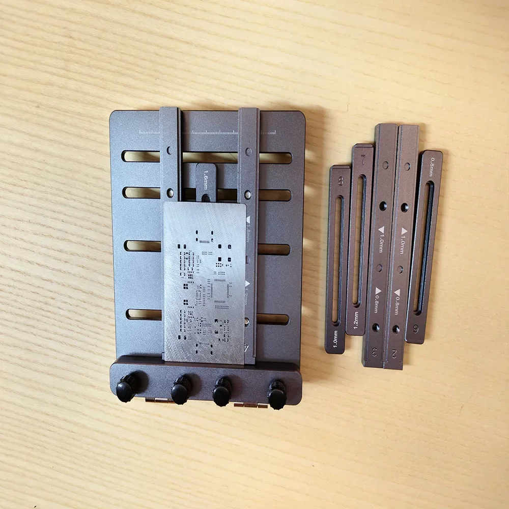 New Version CNC Solder Paste Stencil Fixture Mini Steel Stencil Printing Jig for PCB Assembly (Supports Double-Sided SMT)