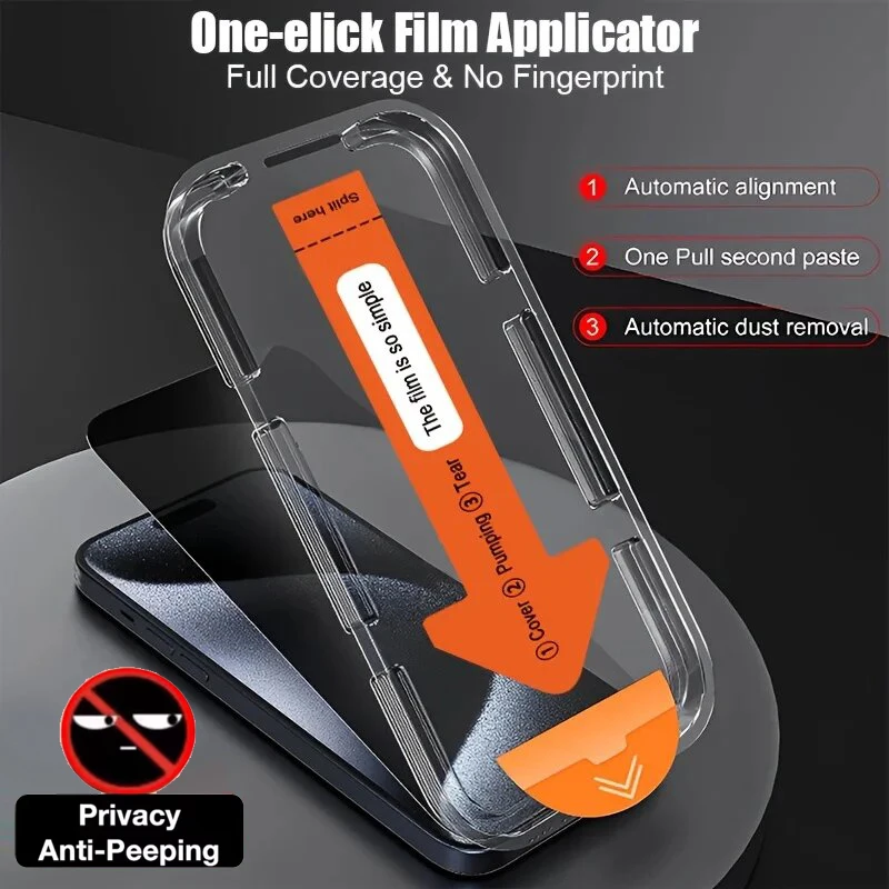 

Dust Free Easy Install Tempered Glass Film For OPPO A30X A18 A40m A17K A38 A58 A16s A20 A57 4G Anti Spy Privacy Screen Protector