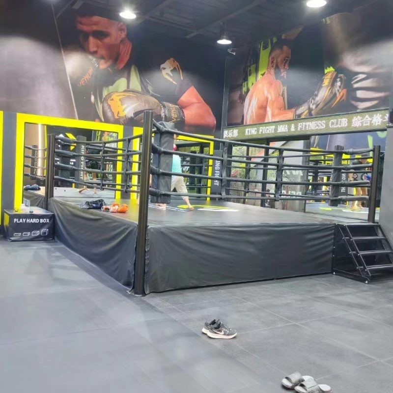 

Factory Price 4m/5m/6m Custom Fighting Folding Boxing Ring Collapsible Muay Thai Fighting Foldable Boxing Ring for Sale
