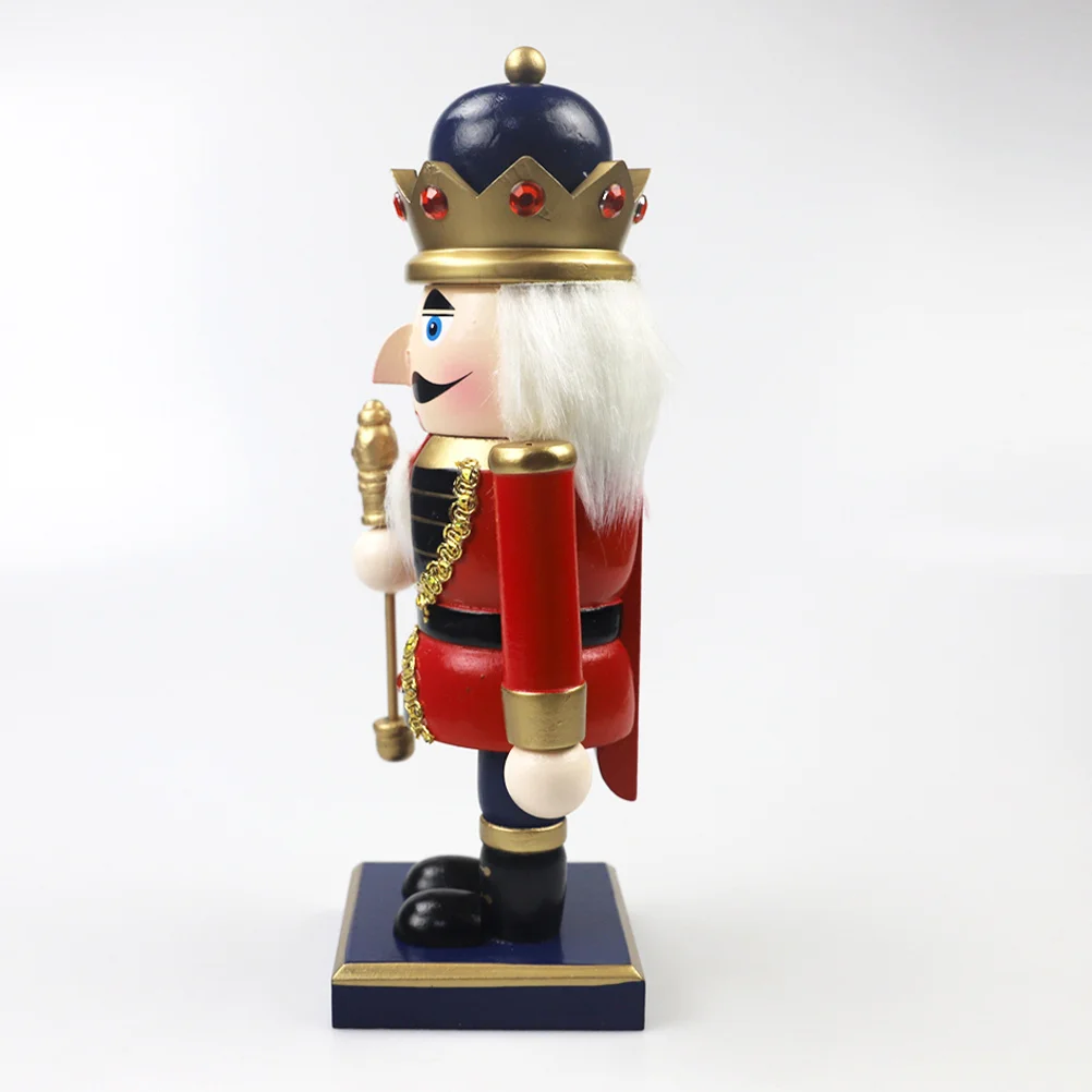 

Wood Nutcracker Craft Christmas Gift for Kids Family Friends Desktop Decoration Bedroom Living Room Car Xmas Nutcrackers Figures