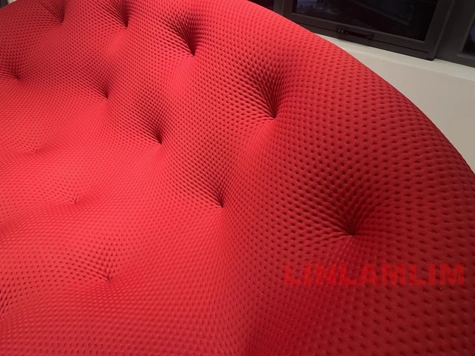 Linlamlim Luxury Italian shell Sofa – Unique Modern Design, Upholstered Fabric Couch for Living Room or Lounge,Ergonomic Seating
