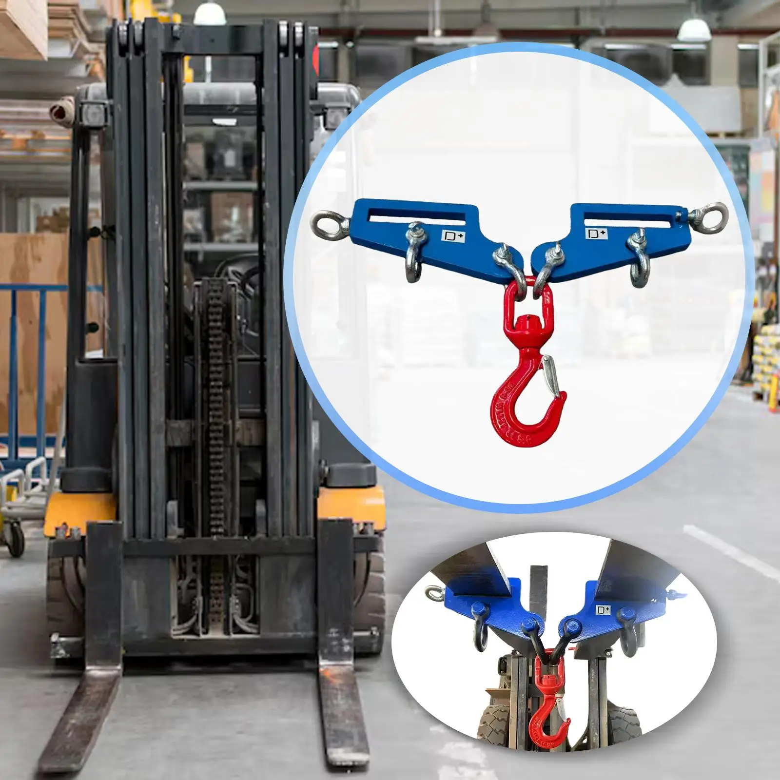 

Крюк для подъема грузов на вилочных погрузчиках с боковыми отверстиями, сверхмощный металлический аксессуар для подъемников, для транспортировки на фермах, ранчохах и заводах