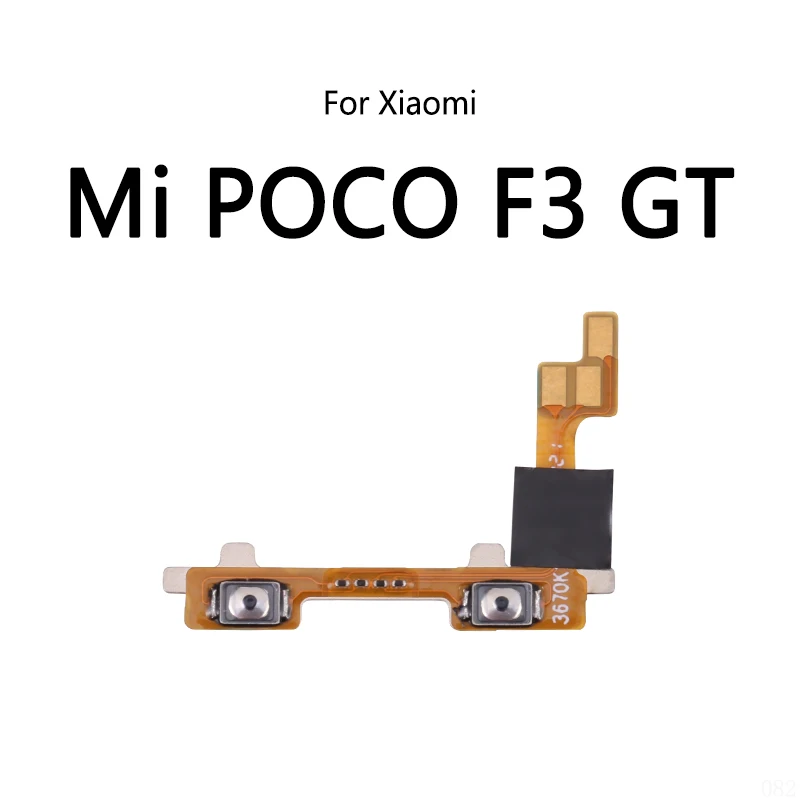 Power Button Switch Volume Mute Button On / Off Flex Cable For Xiaomi Mi POCO F3 GT F4 X3 X4 Pro X5 Pocophone