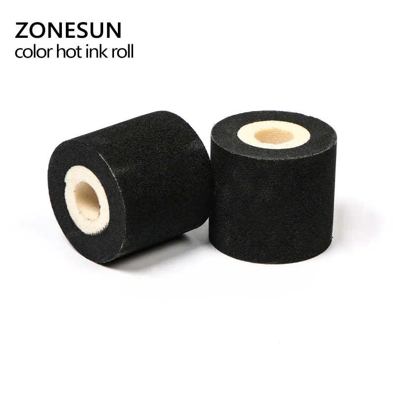 ZONESUN-rollo de tinta de impresión en caliente para MY-380F, rollo de tinta de codificación en caliente, color negro, con ahorro de energía, de buena calidad, 36x32MM