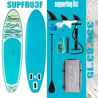 FunWater Inflatable Stand Up Paddle Board 335x83x15cm SUP with Pump Accessories 11' Non-Slip Surf Paddleboard for Water Sports