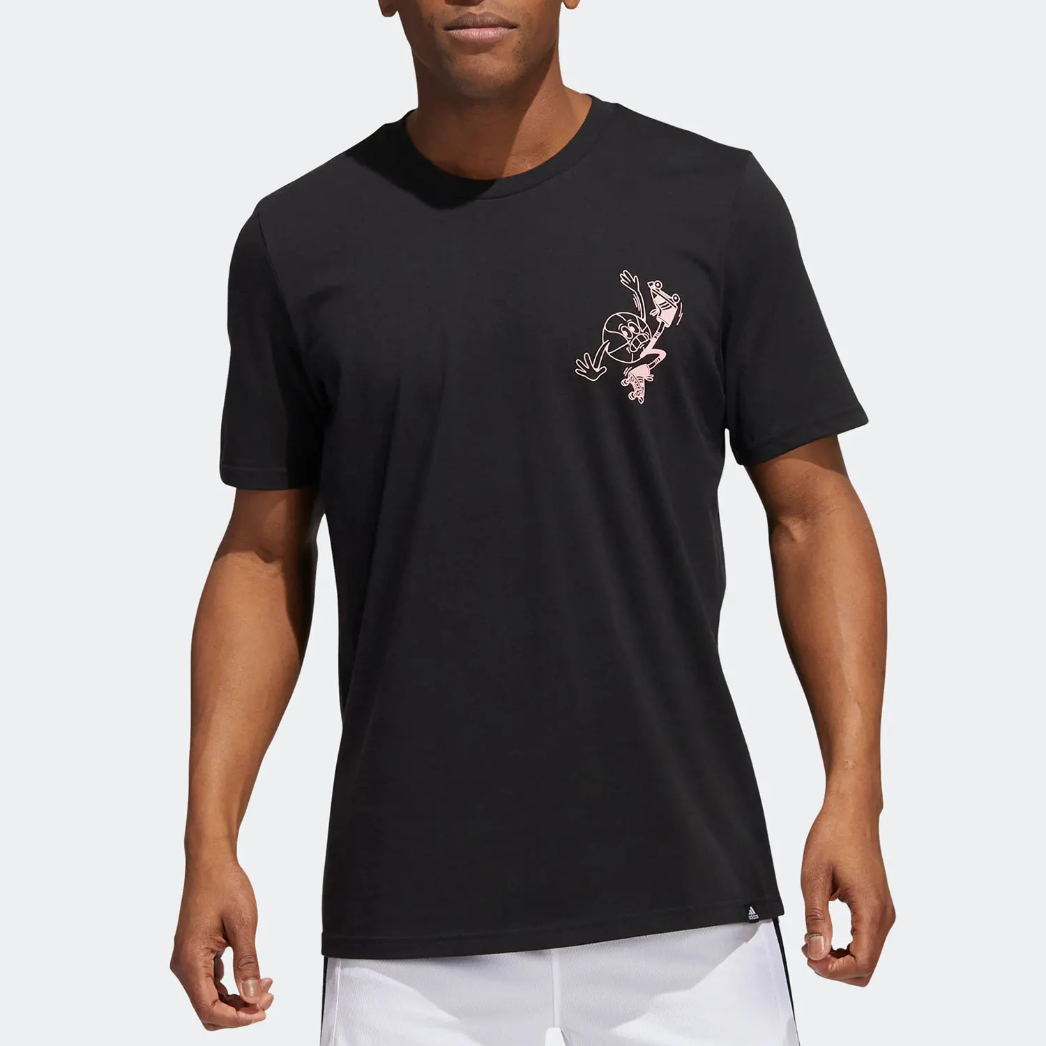 

Официальная летняя новая мужская свободная баскетбольная спортивная футболка Adidas с короткими рукавами HK6723