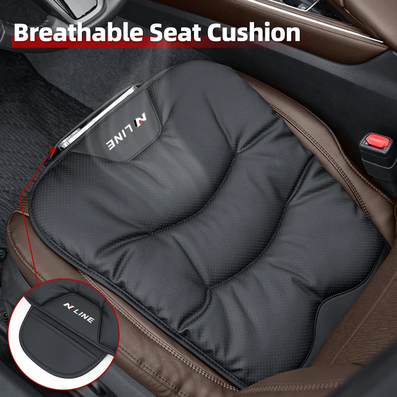 Бархатный чехол на автомобильное сиденье, защитная подушка для переднего стула для Hyundai N Line Performance Santa Fe MX5 IX35 I20 I30 I40 Azera 2014