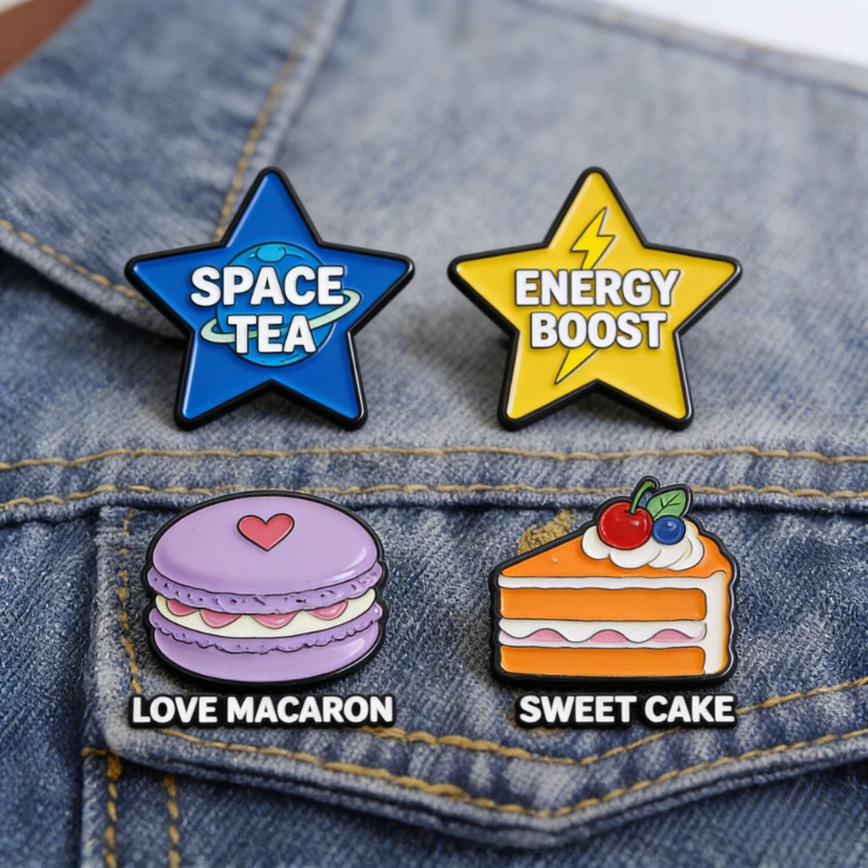 CuteEnamel Pin  Brooch on Clothes Creative Beverage Design Badge Denim Clothing Bag Personalized Decoration Brooch Lapel Pin