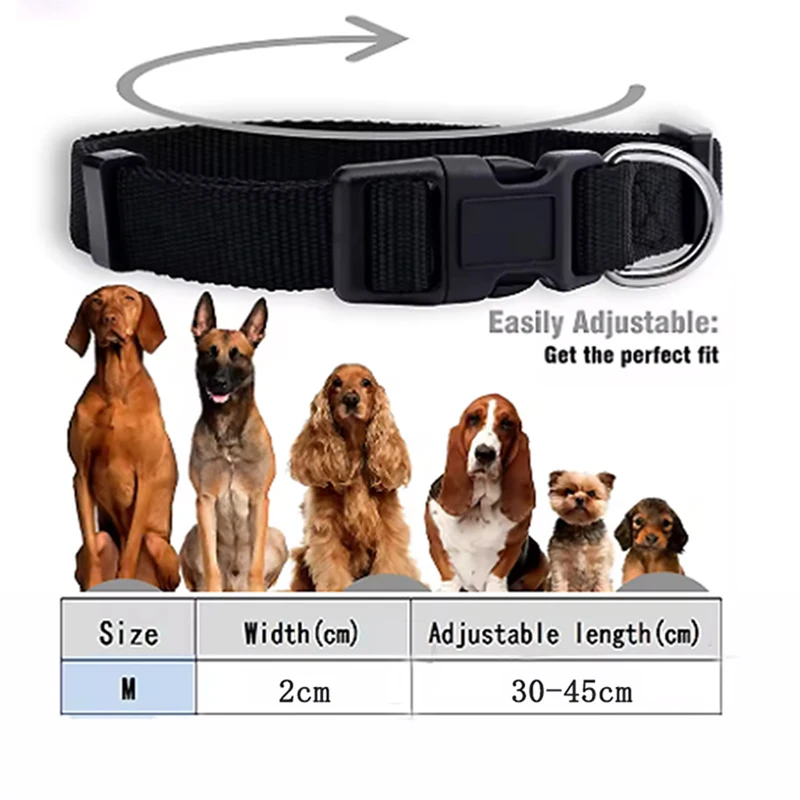 Pet Nylon Reflective Collar Cat and Dog Collar Adjustable Reflective Cat and Dog Collar