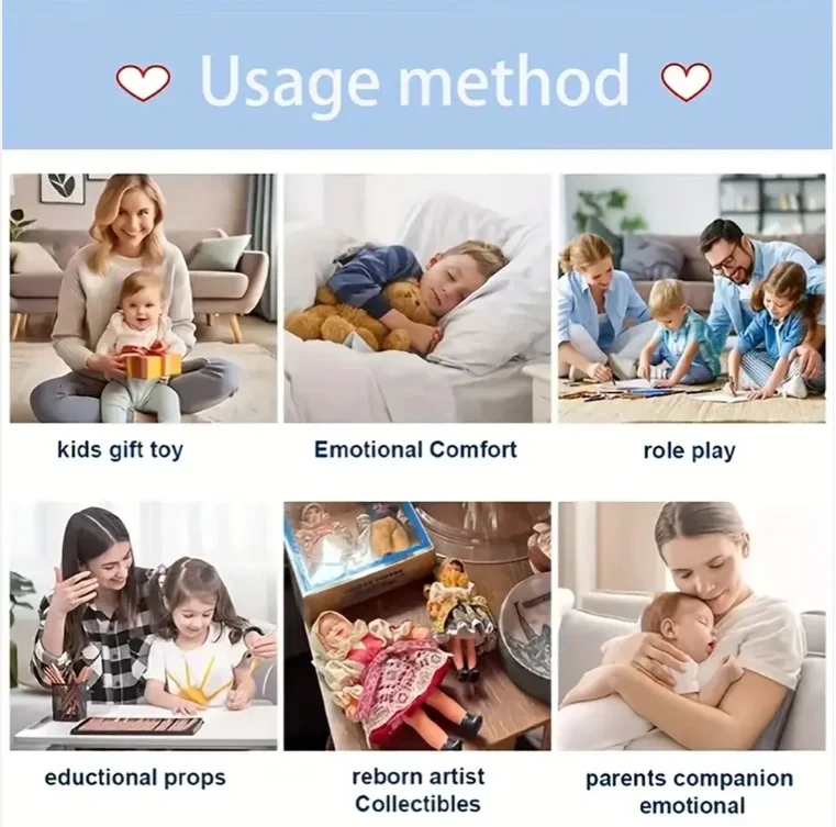 18,89 Zoll flexible Silikon-Reborn-Puppe, 3,05 kg, Reborn-Baby als Weihnachtsgeschenk, kuscheliges Baby-Mädchen zur Unterstützung bei der Heilung – Detail 11