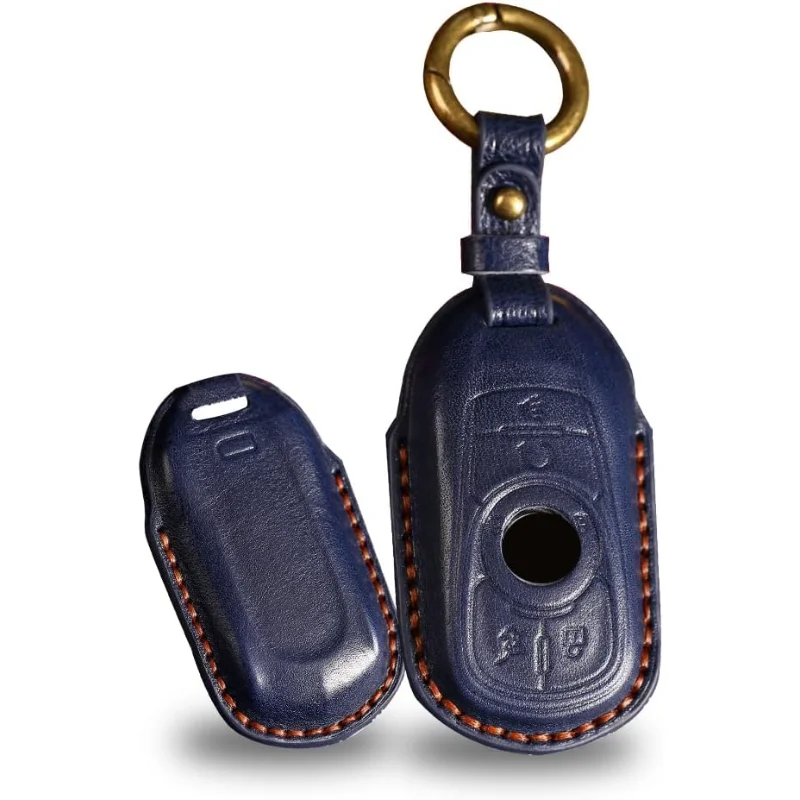 

WH Leather Car Key Cover Fit For Buick Verano Regal Lacross Full Cover With Keychain