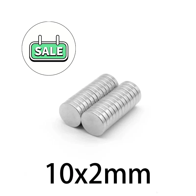 10x2mm Strong Round Magnets Powerful Magnets For Fridge, DIY, Building, Scientific, Craft, Office Magnets 10*2 10x2