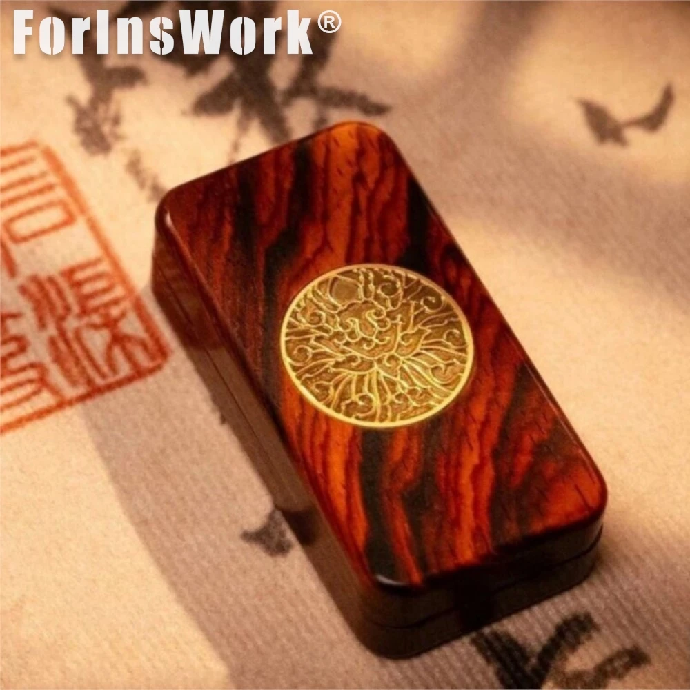 

JINGMU STUDIO Dense Paragraph Track Rosewood Push Slider Stress Release Toy