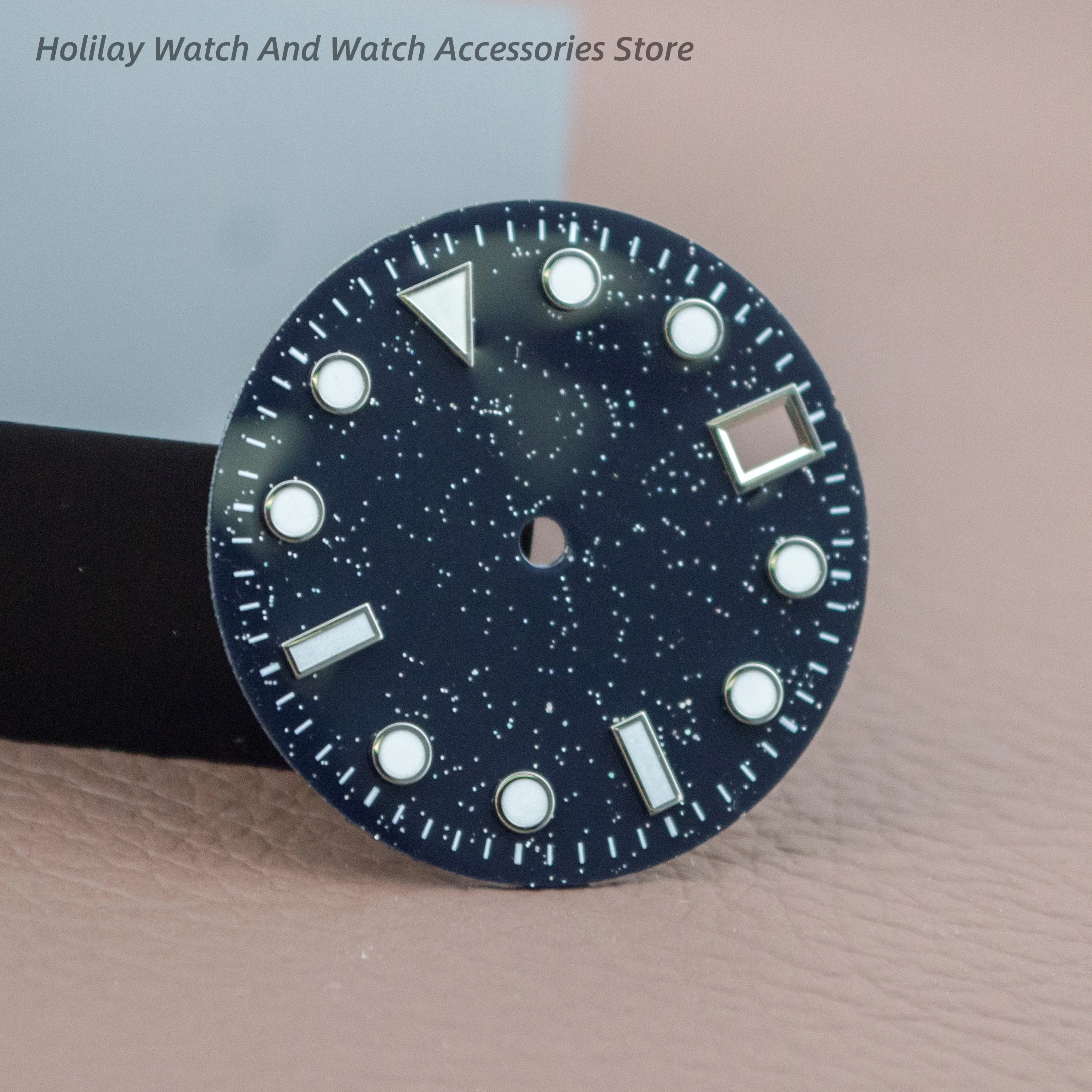 

28.5mm Watch Dial Sparkling Starry Watch Dial NH35 Watch Dial For NH35 Mechanical Movement Datejust Dial