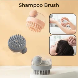 Body Scalp Massage Brush Silicone Shampoo Brush Hair Wash Comb Adding Liquid Shampoo Brush Silicon Body Scrubber Massage Brush