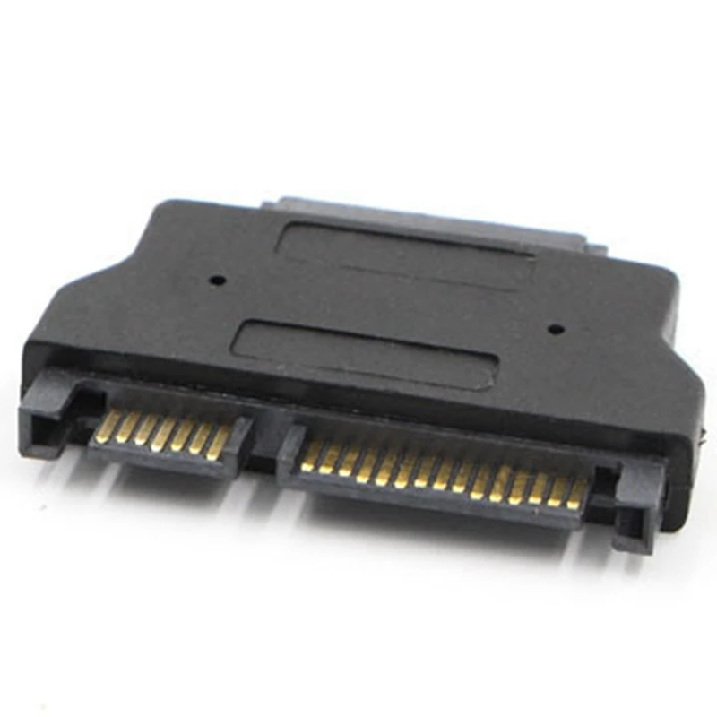 SATA Adapter Serial ATA 7+15 22Pin Male To Slim 7+6 13Pin Female Adapter For Desktop Laptop HDD CD-ROM Hard Disk Drive