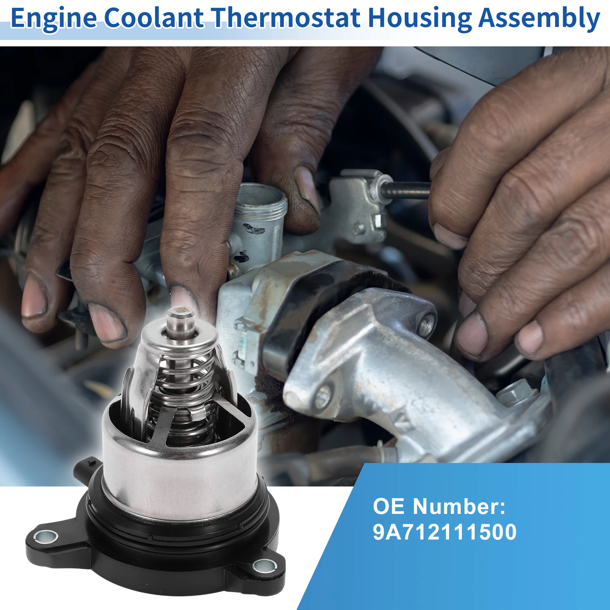 

Корпус термостата охлаждающей жидкости двигателя X Autohaux, номер 9A712111500 для PORSCHE CAYENNE