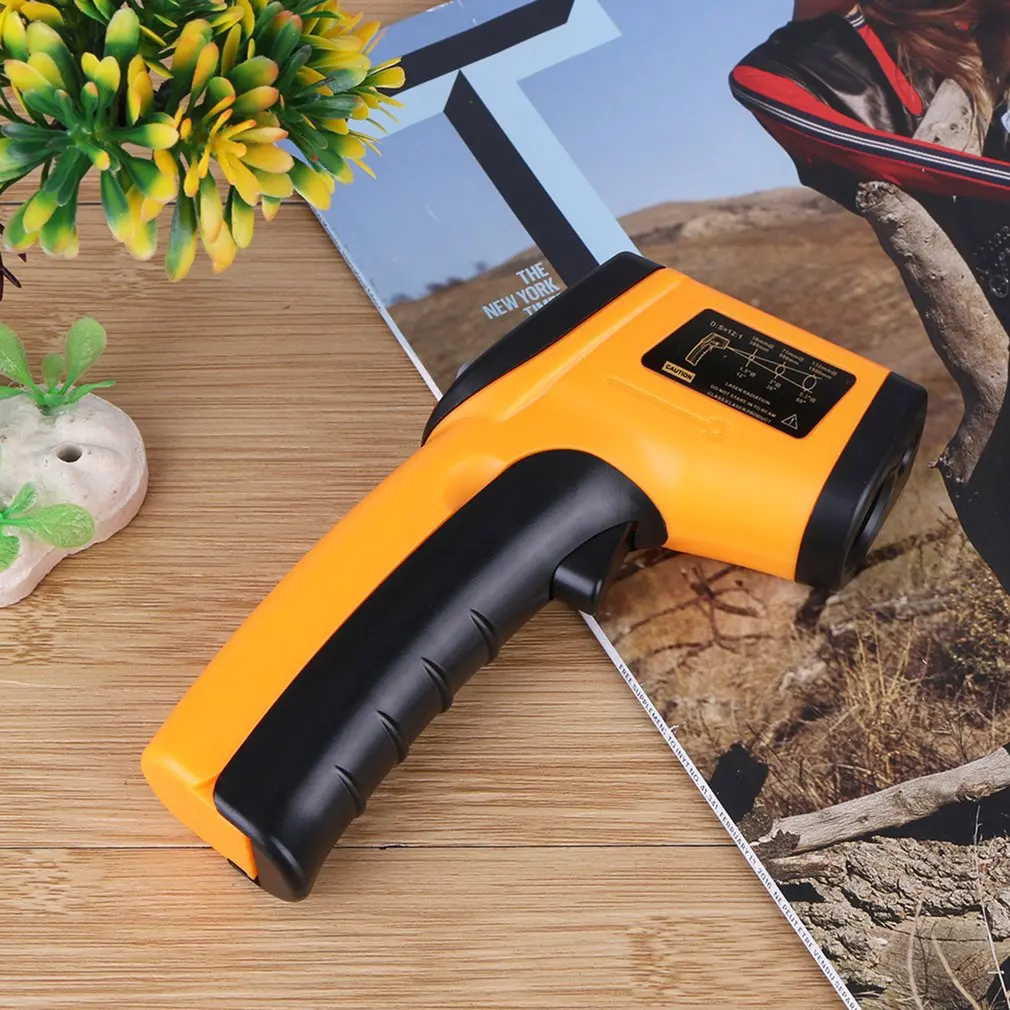 Handheld Non-Contact -50~380℃ Ir Infrared Thermometer Digital Lcd Laser Industrial Measurement Surface Temperature Meter