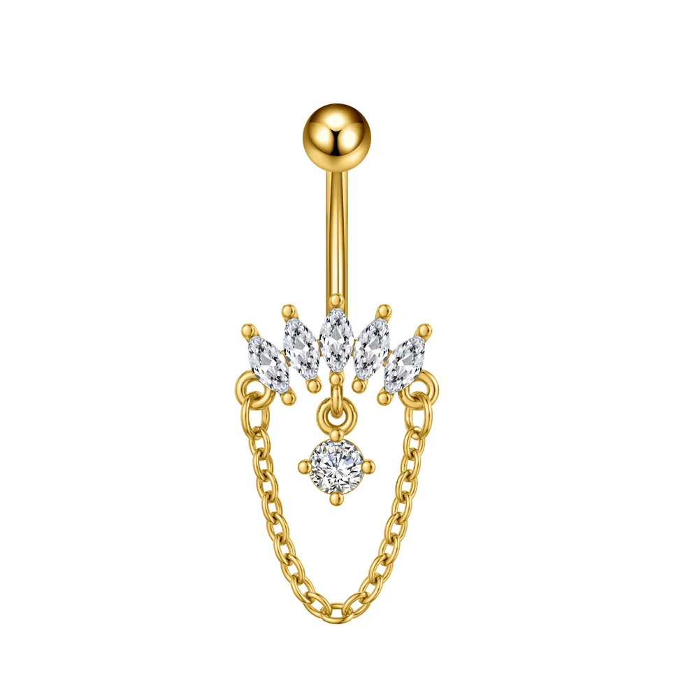Chain Tassel Dangled Belly Piercing Ring, Gift