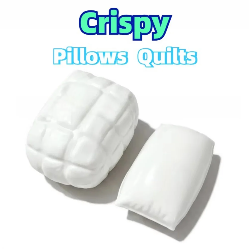 @Simulation Crispy Pillows Quilt Building Blocks Handmade Stress Balls Stress Relief Flour Squeeze Fidget Stress Relievers Adult
