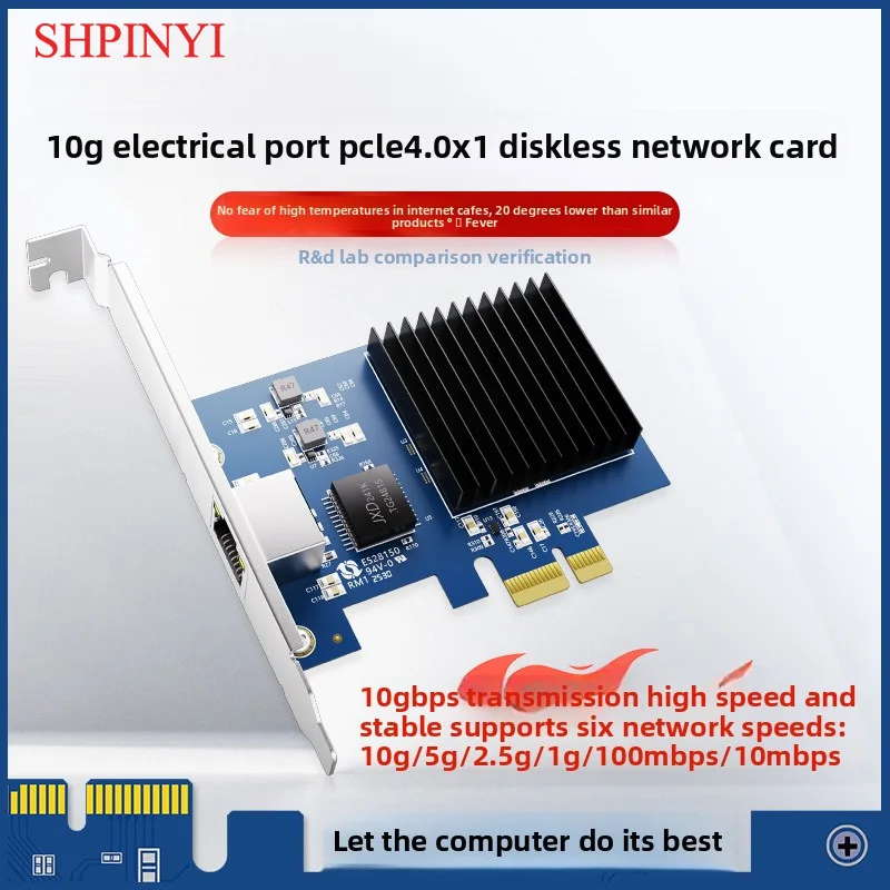 

Сетевая карта 10G PCI-E к RJ45, чип RTL8127, гигабитная сетевая карта Ethernet PCI Express для ПК