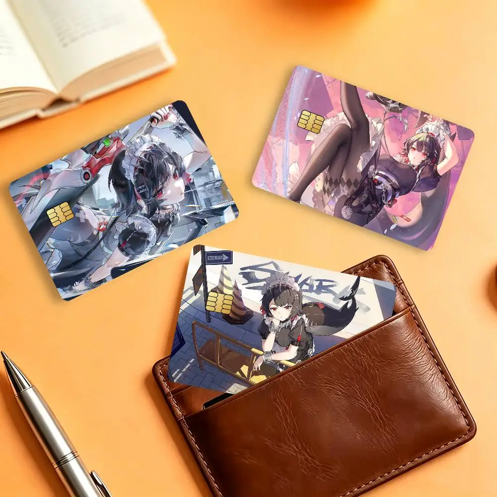 Game Zenless Zone Zero Ellen Joe Waterproof Card Stickers For Credit Cards Debit Cards And Transit Cards 4pcs