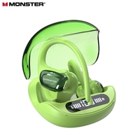 Monster Open Ear MH22176 TWS Wireless Bluetooth 5.3 Earphone Sports Earhook Headsets with Mic HiFi Stereo Bas Noise Earphones