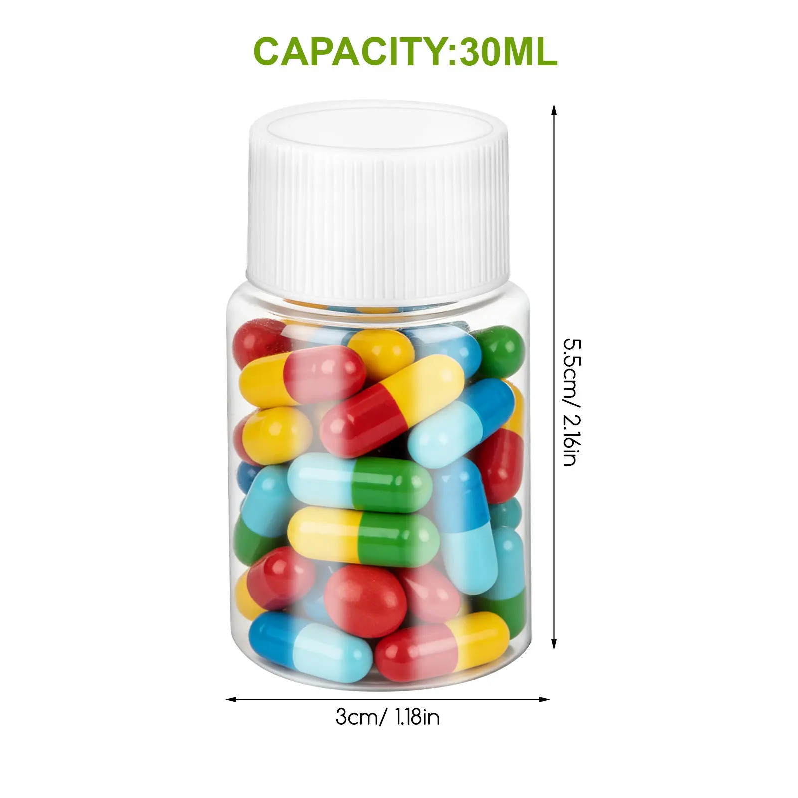 20Pcs Small Bottles Plastic Leakproof Refillable Mini Bottles Portable Travel Liquid Storage Mini Liquid Bottle