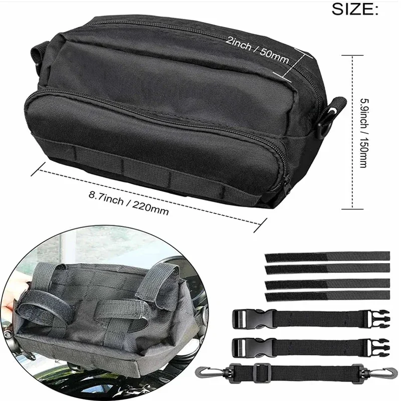 Motorcycle Front Storage Bag Handlebar Bag Motor Bar Pack Universal For Yamaha MT01 FZ 07 MT07 FZ 09 Cruiser Softail Sportsters
