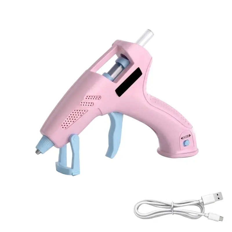 [NEWA76K!】 Fast Heating Cordless Hot Glue Gun 2000Mah Type-C Rechargeable Perfect For DIY Crafts Home Repairs