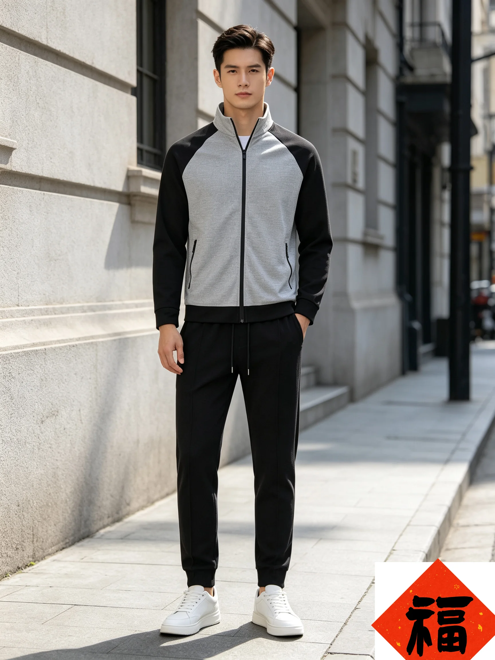 Jacket Mens Fashion - Ensemble de survêtement pour homme, veste
