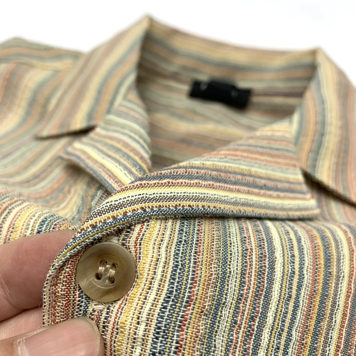 Oversize Colorful Striped Short Sleeve Shirt for Men Japan Retro Summer Vintage Cuban Collar Loose Half Sleeve Shirt for Women