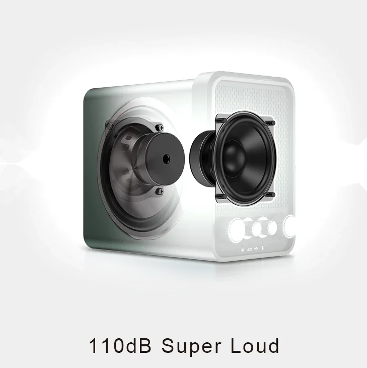 High Performance 60-Watt 110Db Loudest Sound Subwoofer Speaker M8 Stereo Speakers For Laptops Home Theatre System Speaker