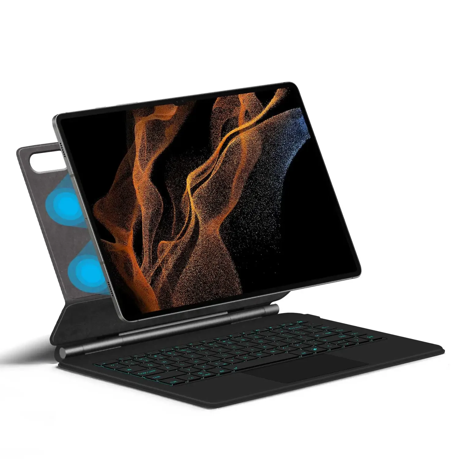 Clavier magique pour tablette Samsung Galaxy Tab S8 Ultra S10 S9, 14.6 pouces, S8U, housse de livre magnétique, X900 X906, rétro-éclairage, pavé tactile