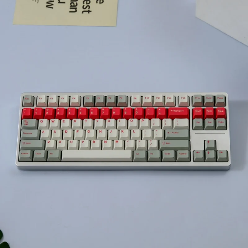 

150 Keys Red Alert Keycap Cherry Profile PBT Sublimated Personalized Key Caps for Cherry MX Switch Game Mechanical Keyboard