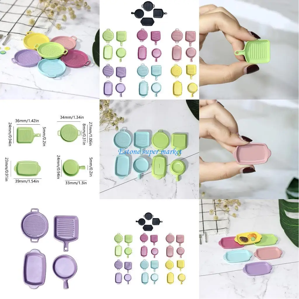 Poêle cuisine Miniature 090B 1/6 1/12, ustensiles cuisine, jouet interactif, fourniture d'activités pour enfants