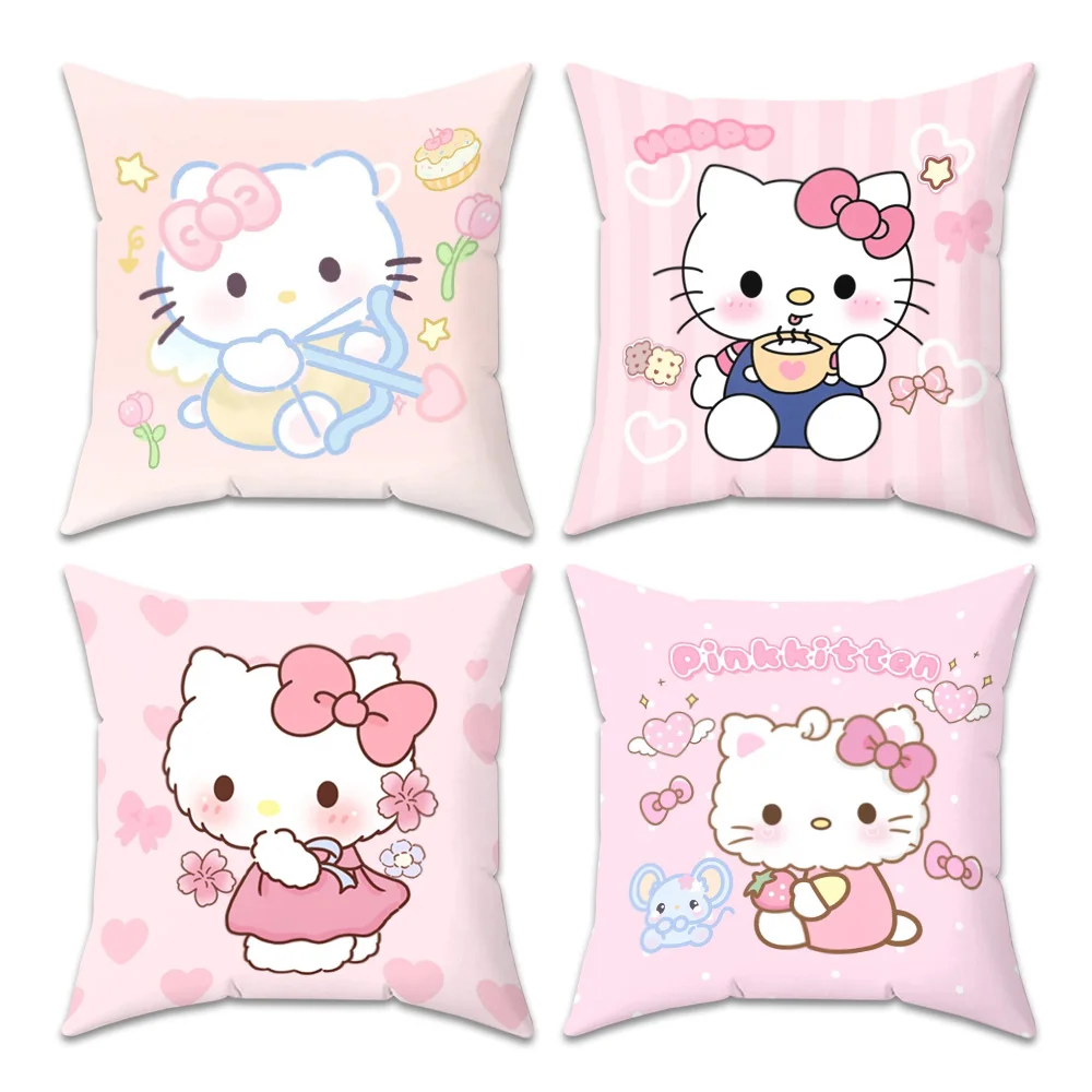 

Cushion Covers Hello Kitty Pillowcase 45x45 Sanrio Home Decoration Accessories Pillow Cover Decorative Cushions for Sofa Pillows