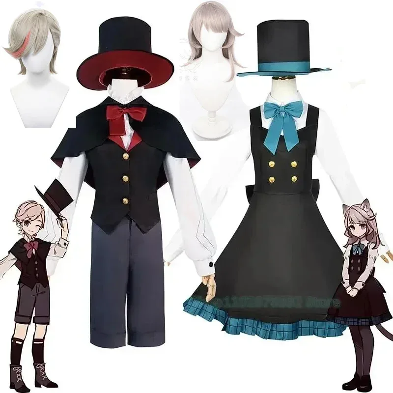

Young Lynette Lyney Cosplay Costumes Wig Genshin Impact Cosplay Fontaine Halloween Childhood Uniform Clothes Twins Cute Outfit