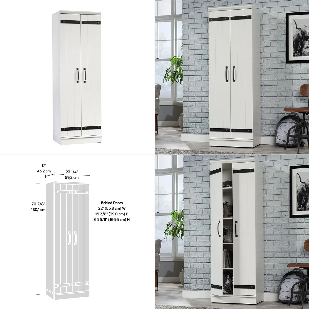 

HomePlus 2Door Kitchen Pantry Cabinet Pantry cabinets, Soft White Finish