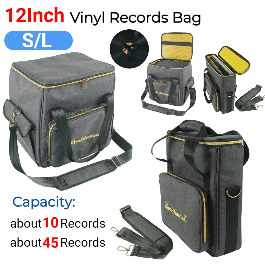 

Водонепроницаемая сумка для хранения пластинок, сумка для хранения виниловых пластинок с несколькими карманами, пылезащитная утолщенная мягкая сумка для компакт-дисков для любителей музыки, подарок
