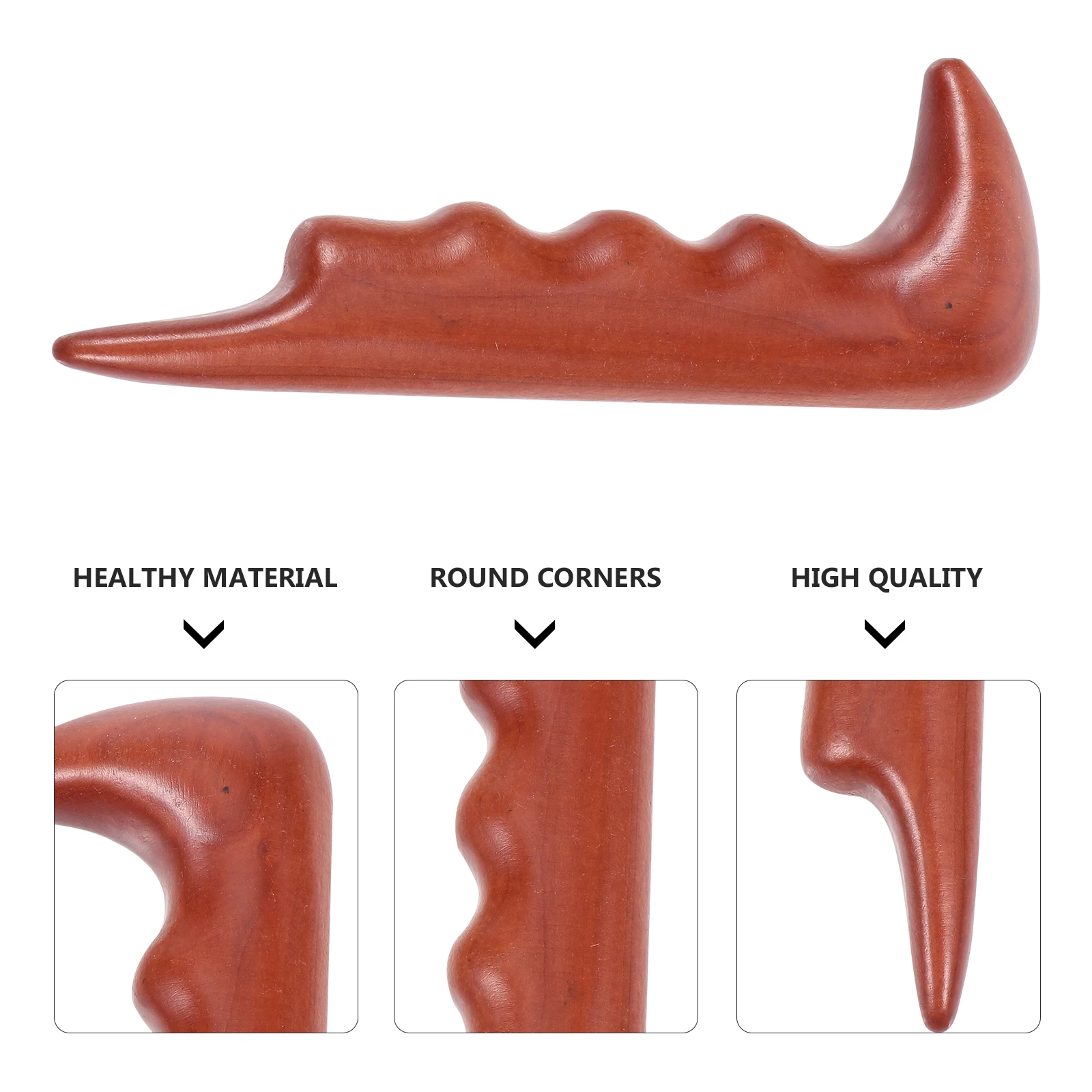 

Portable Neck Massager Lightweight Wooden Gua Sha Stick Body Head Back Acupoint Massage Skin Care Tool Scraping Stick