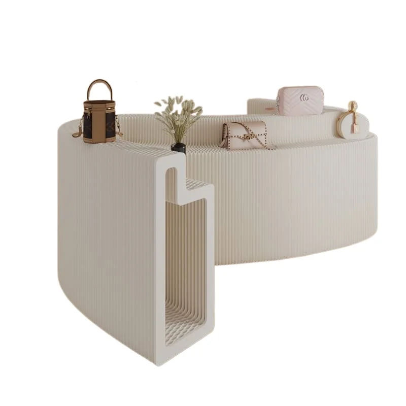 

Folding booth Nakajima table long display rack multi-functional shelf hollow display cabinet exhibition product display rack